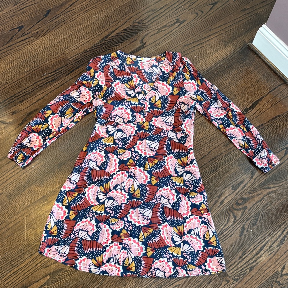 Boden Multicolor Floral Casual Dress